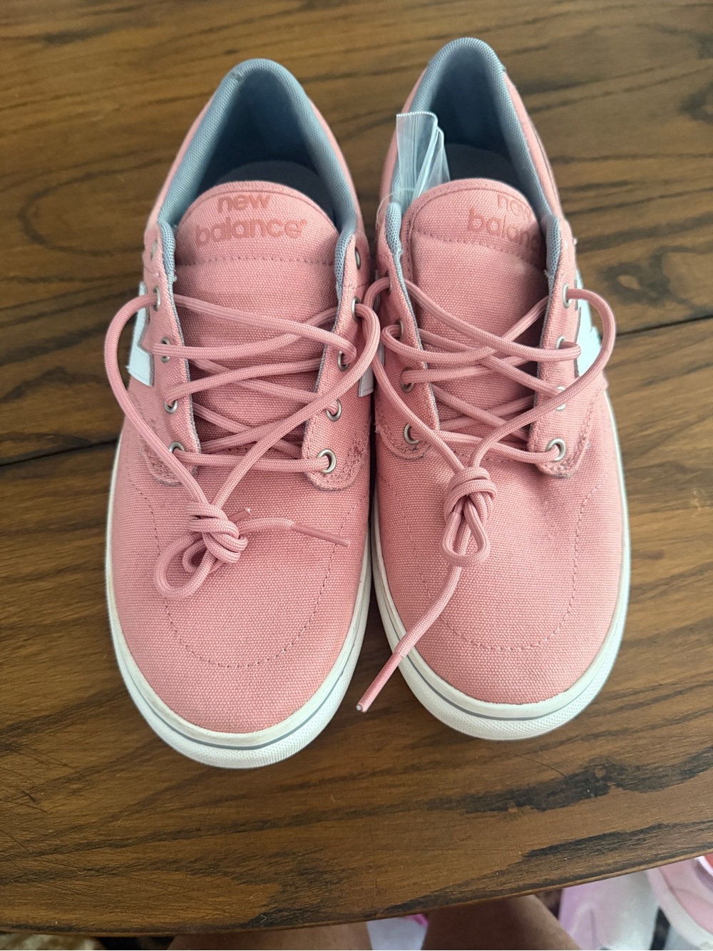 New Balance Pink Canvas Athletic Shoes